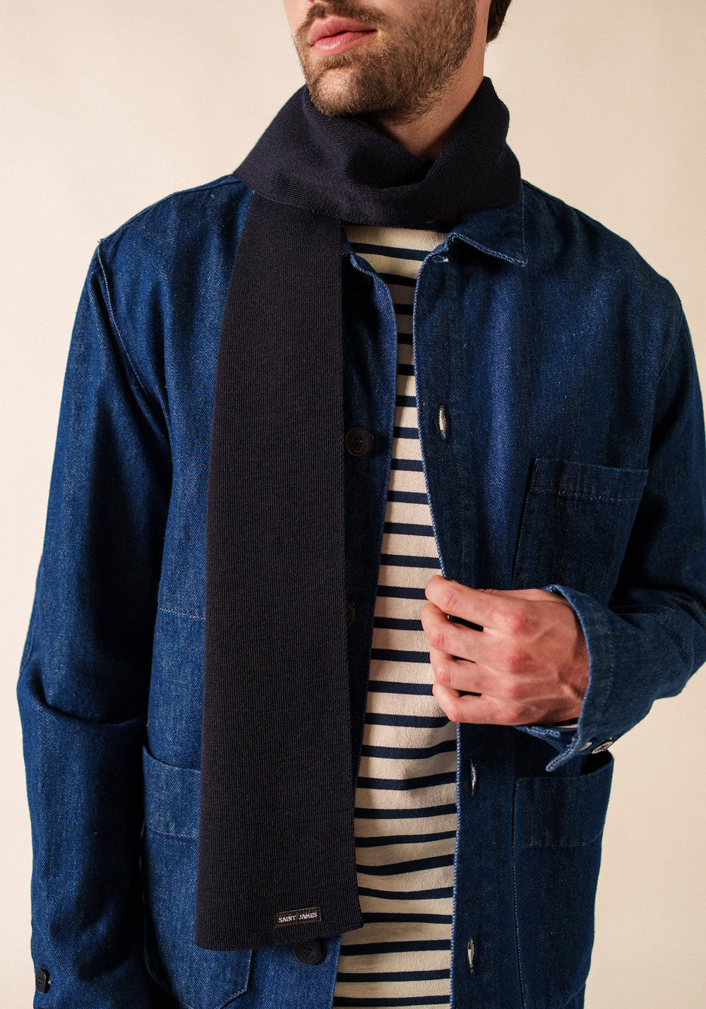 Bufanda lisa (AZUL MARINO)