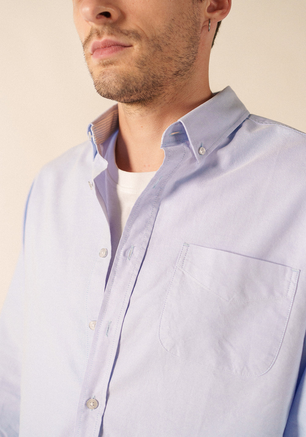 Camisa de manga larga Amboise - algodón (CIEL)