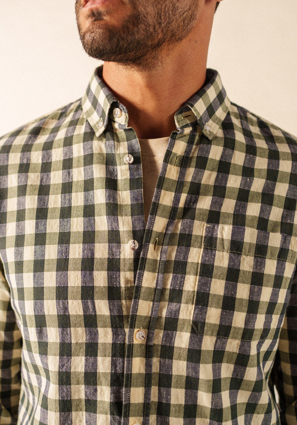 Camisa Jonathan (ALGUE/ECRU)