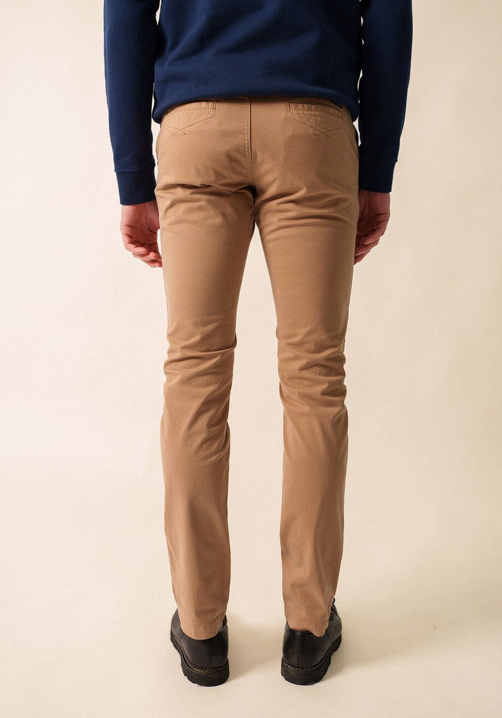 Pantalones chinos Voile Hiver - en sarga de algodón stretch (BEIGE FONCE)