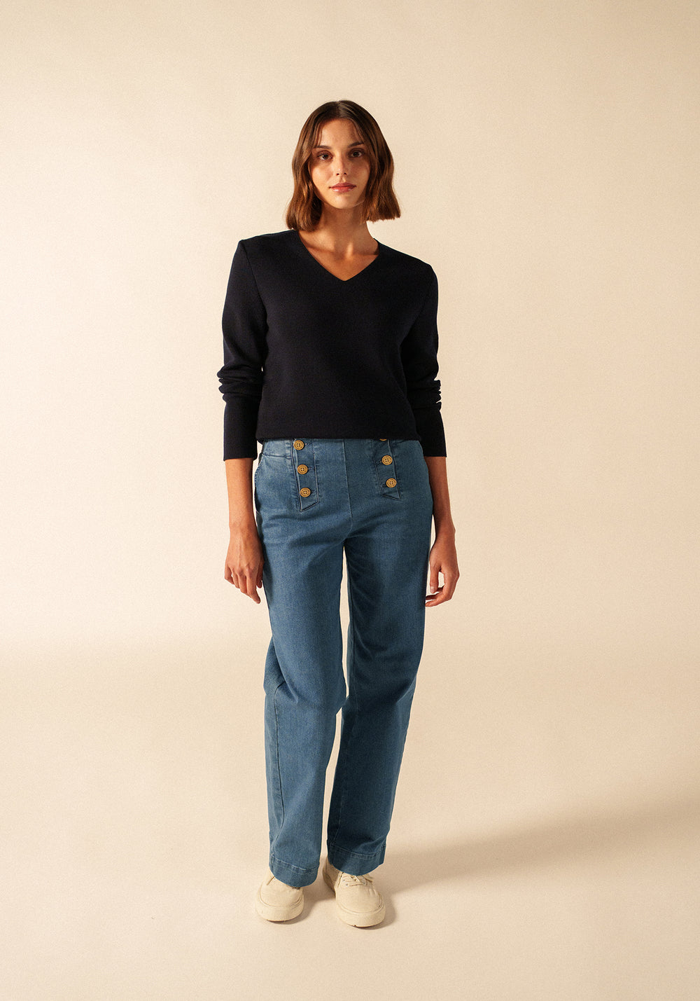 Jersey Bréhat (AZUL MARINO)