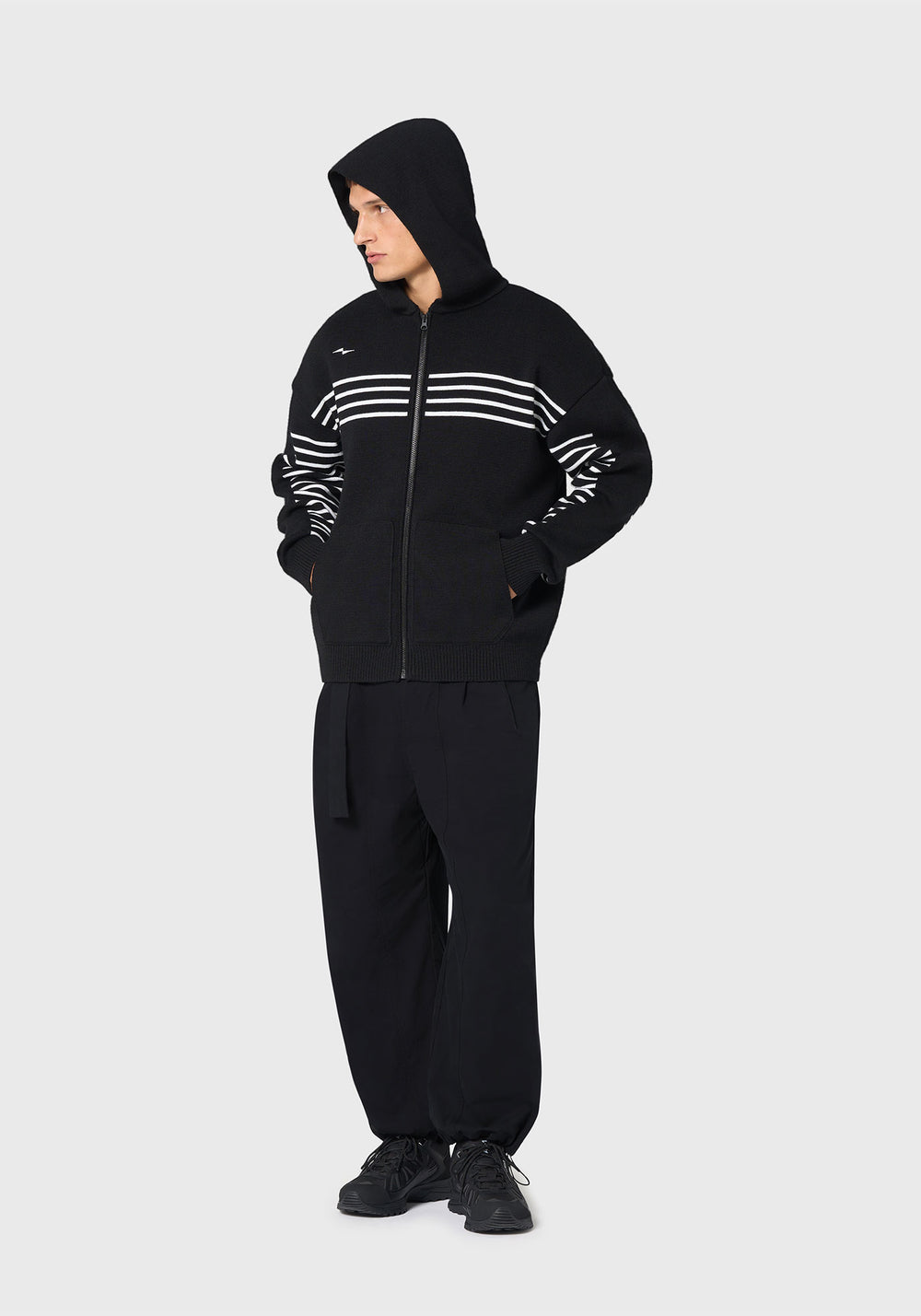 Sudadera con capucha Kobourg - SAINT JAMES x AVNIER (NOIR)