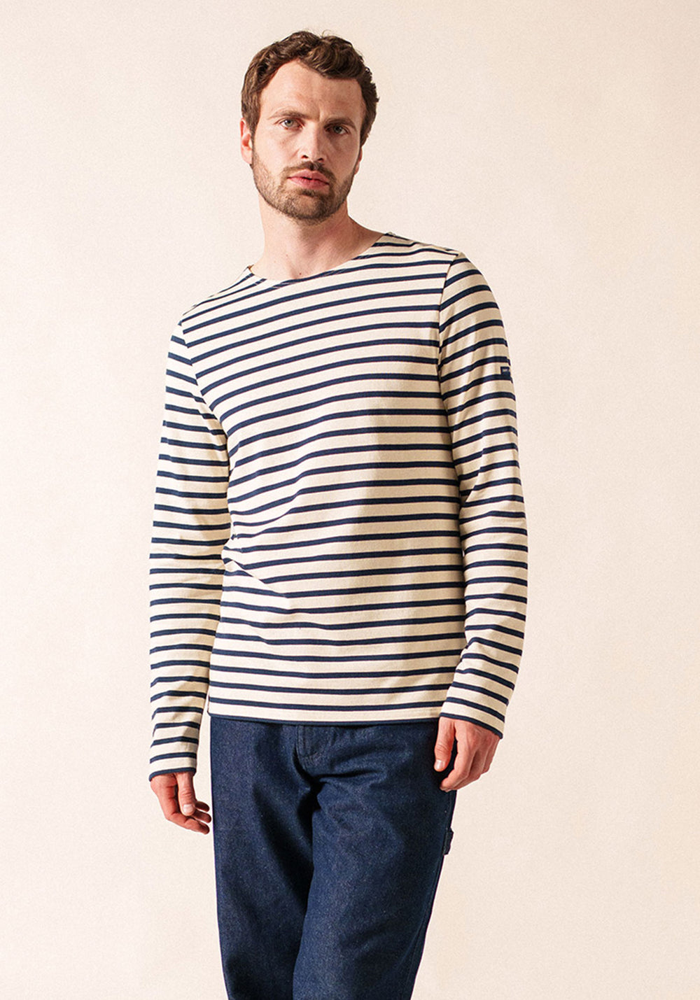 Camisa Méridien Breton (ECRU/MARINE)