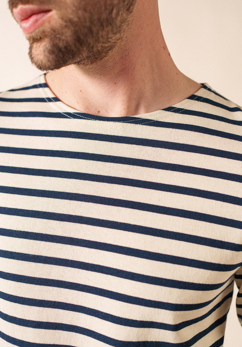 Camisa Méridien Breton (ECRU/MARINE)