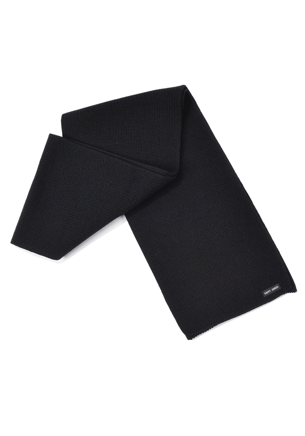 Bufanda canoa - en punto liso (NOIR)