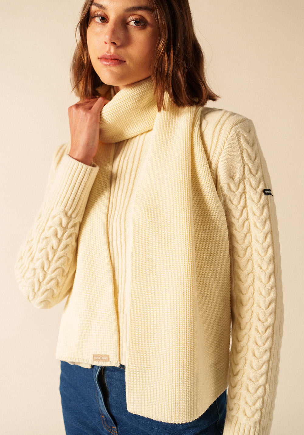 Bufanda canoa - en punto del revés (ECUME)