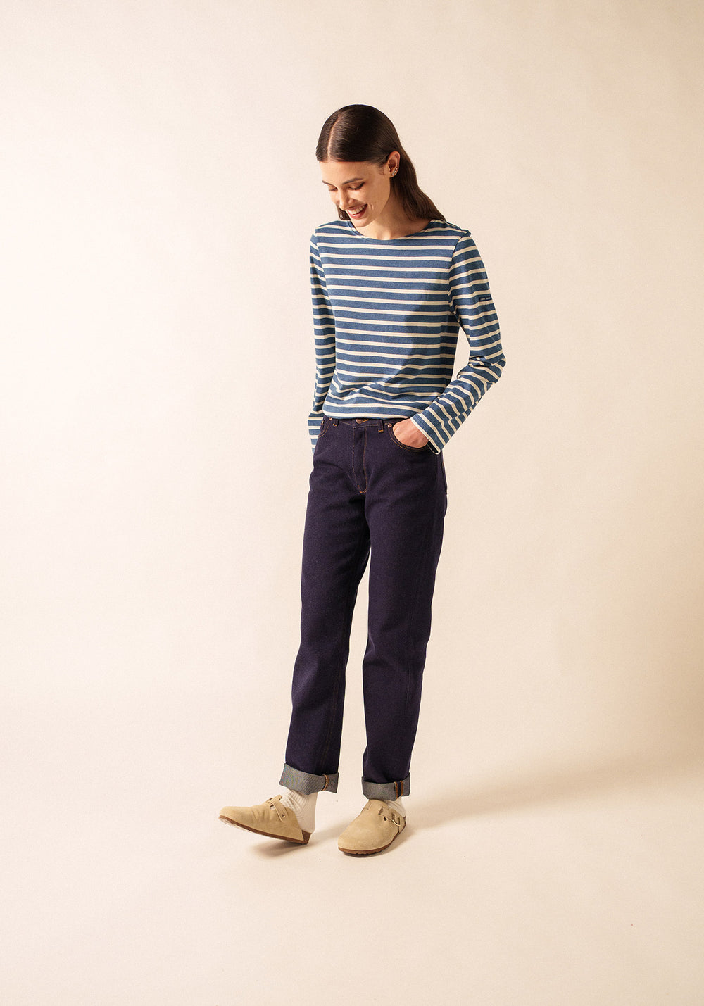 Camisa bretona Minquiers (JEAN/CHANVRE)