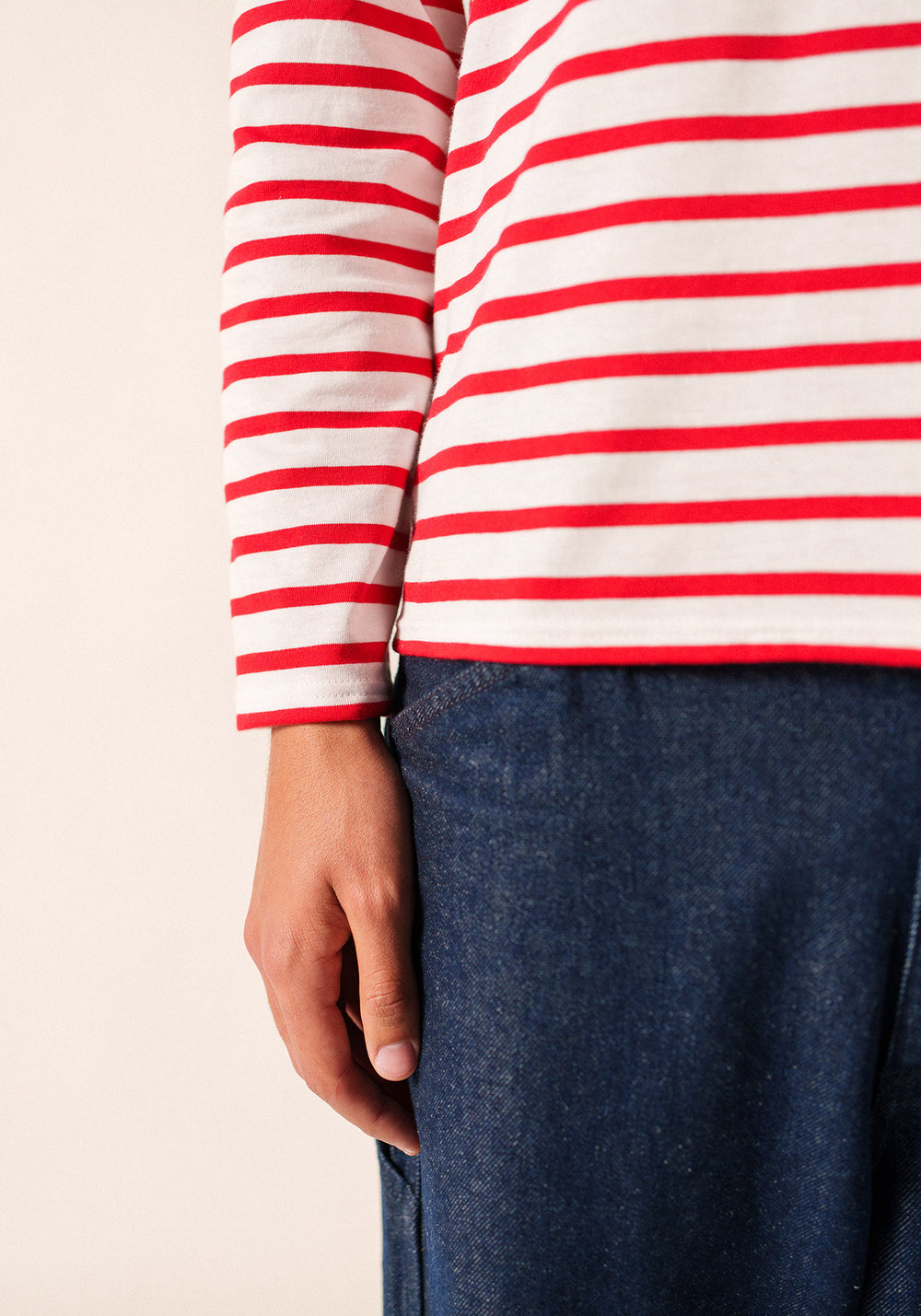 Camisa bretona Minquiers (NEIGE/TULIPE)