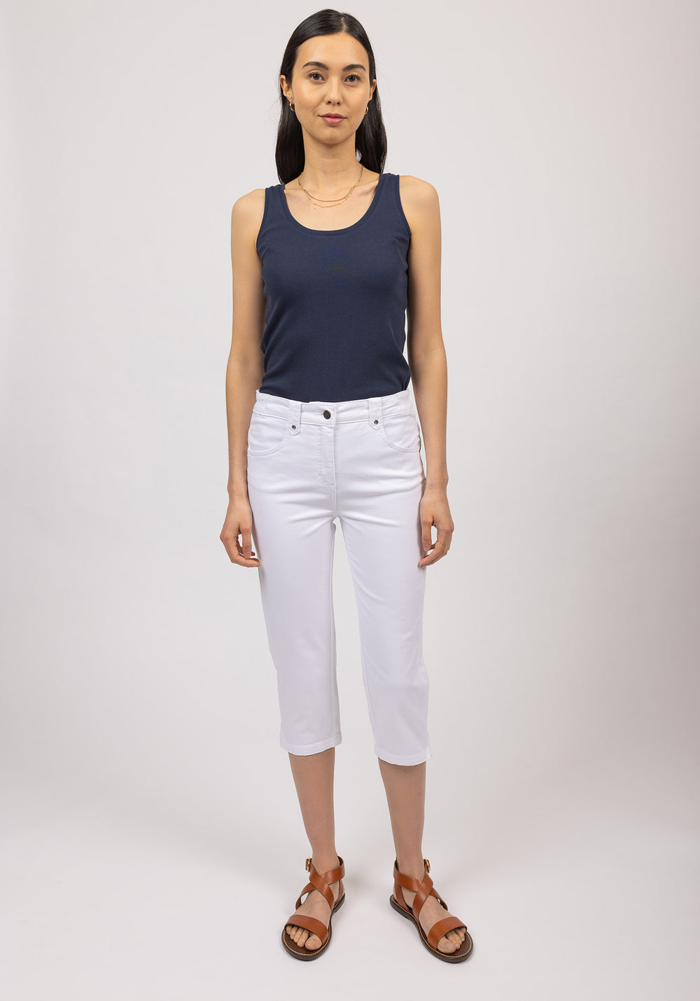 Pantalones Capri Elodie (BLANCO)