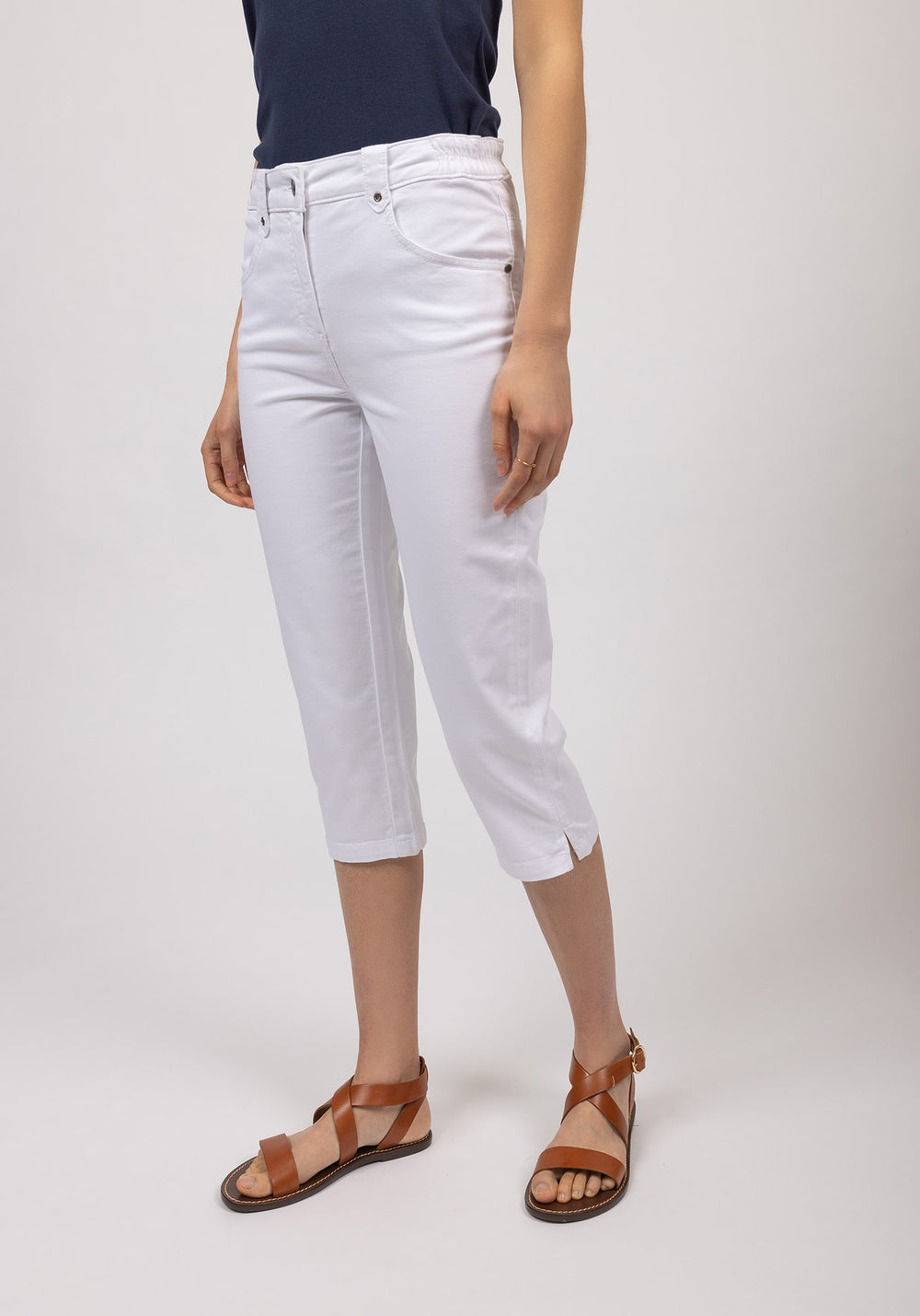 Pantalones Capri Elodie (BLANCO)