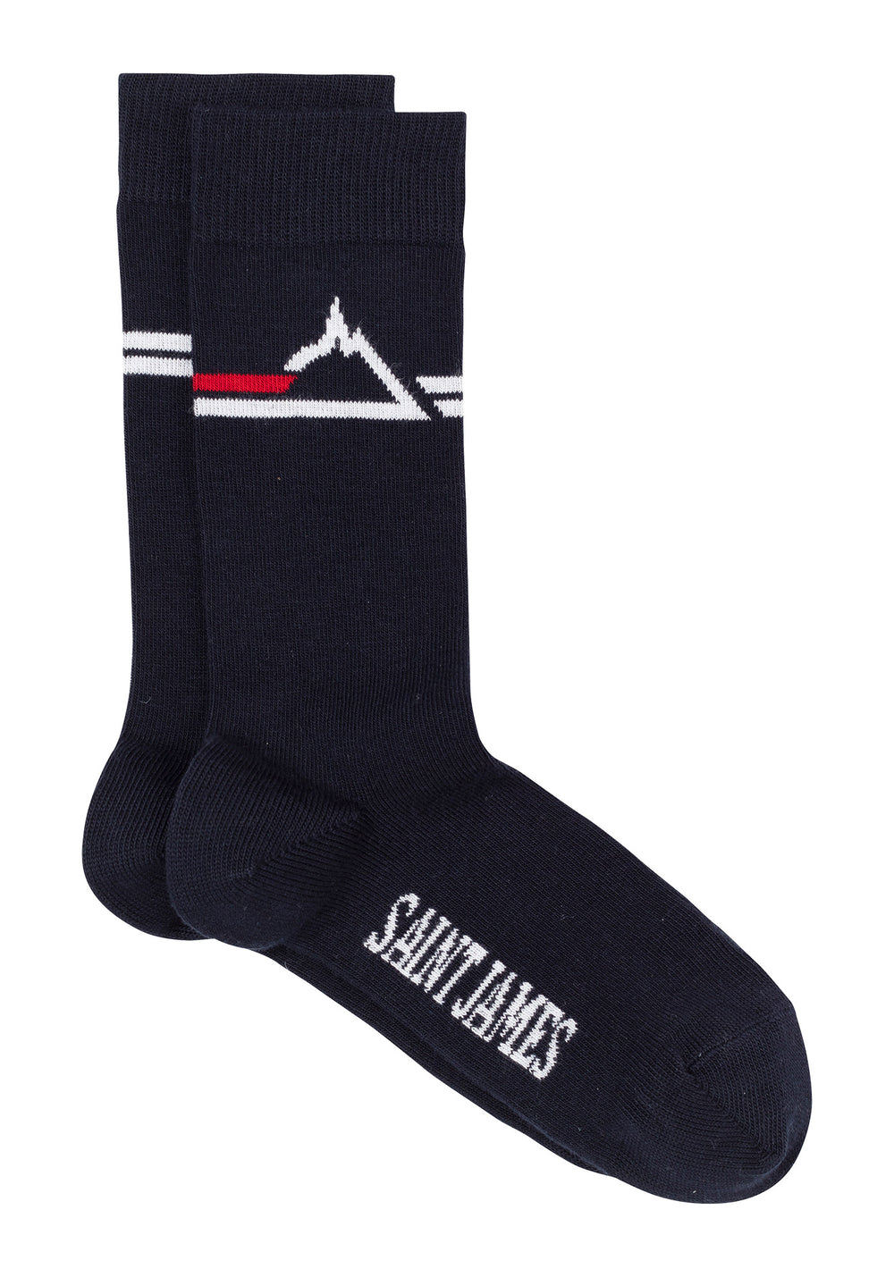 Calcetines con el logotipo "SAINT JAMES" - en jersey de algodón (NAVY)