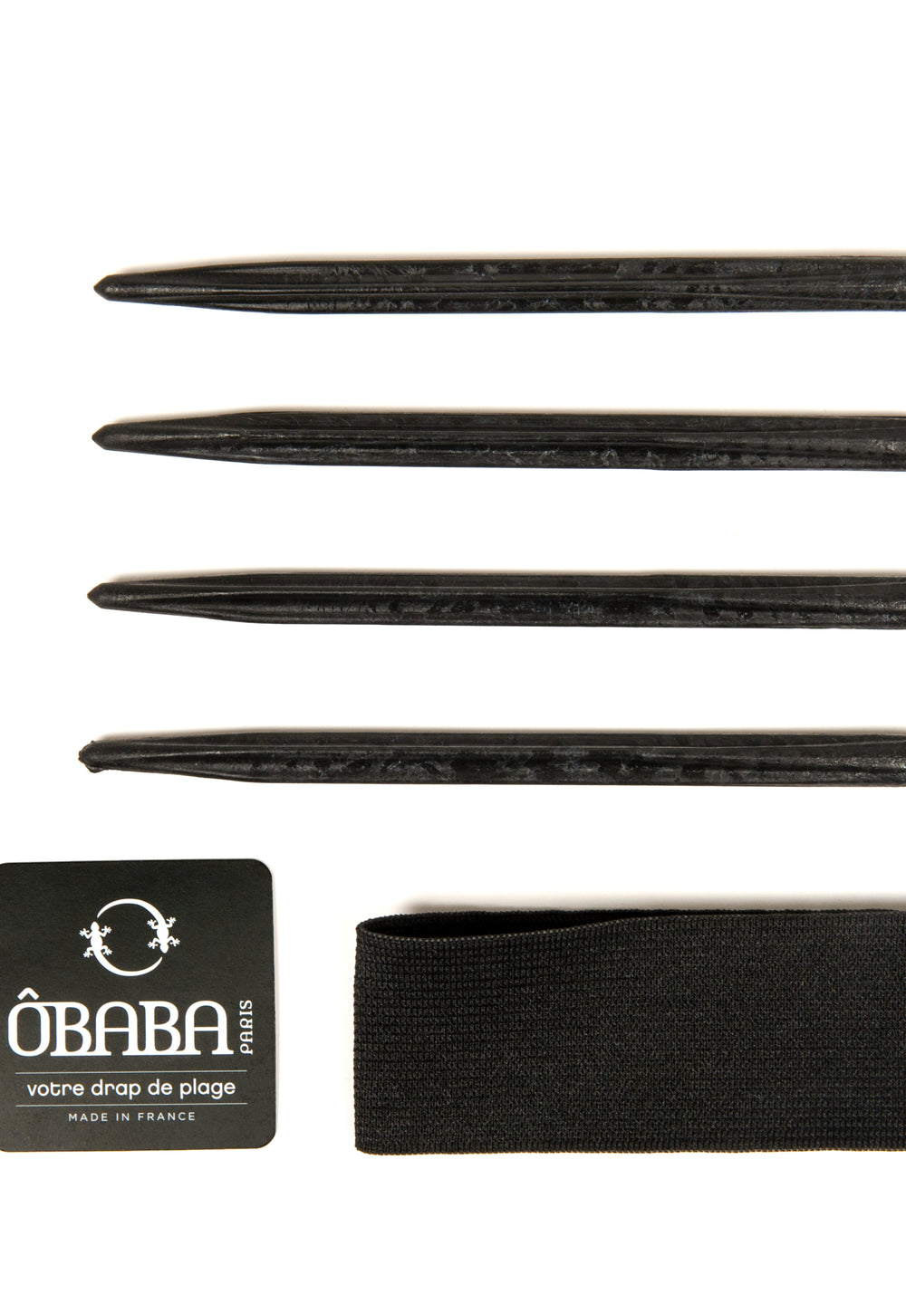 Toalla de playa XXL en algodón - SAINT JAMES x ÔBABA (ROUGE)