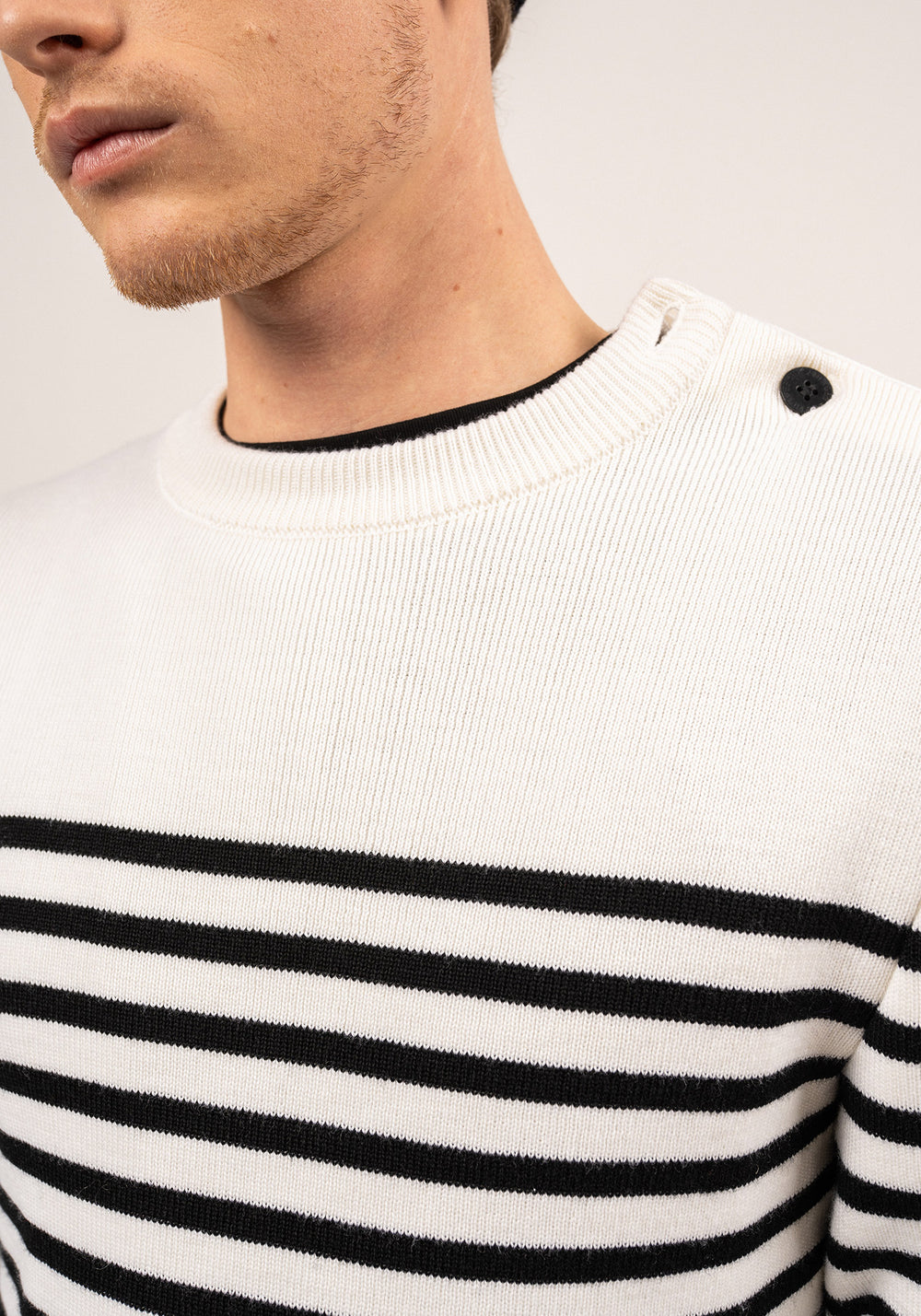 Jersey marinero Rochefort (ECUME/NOIR)