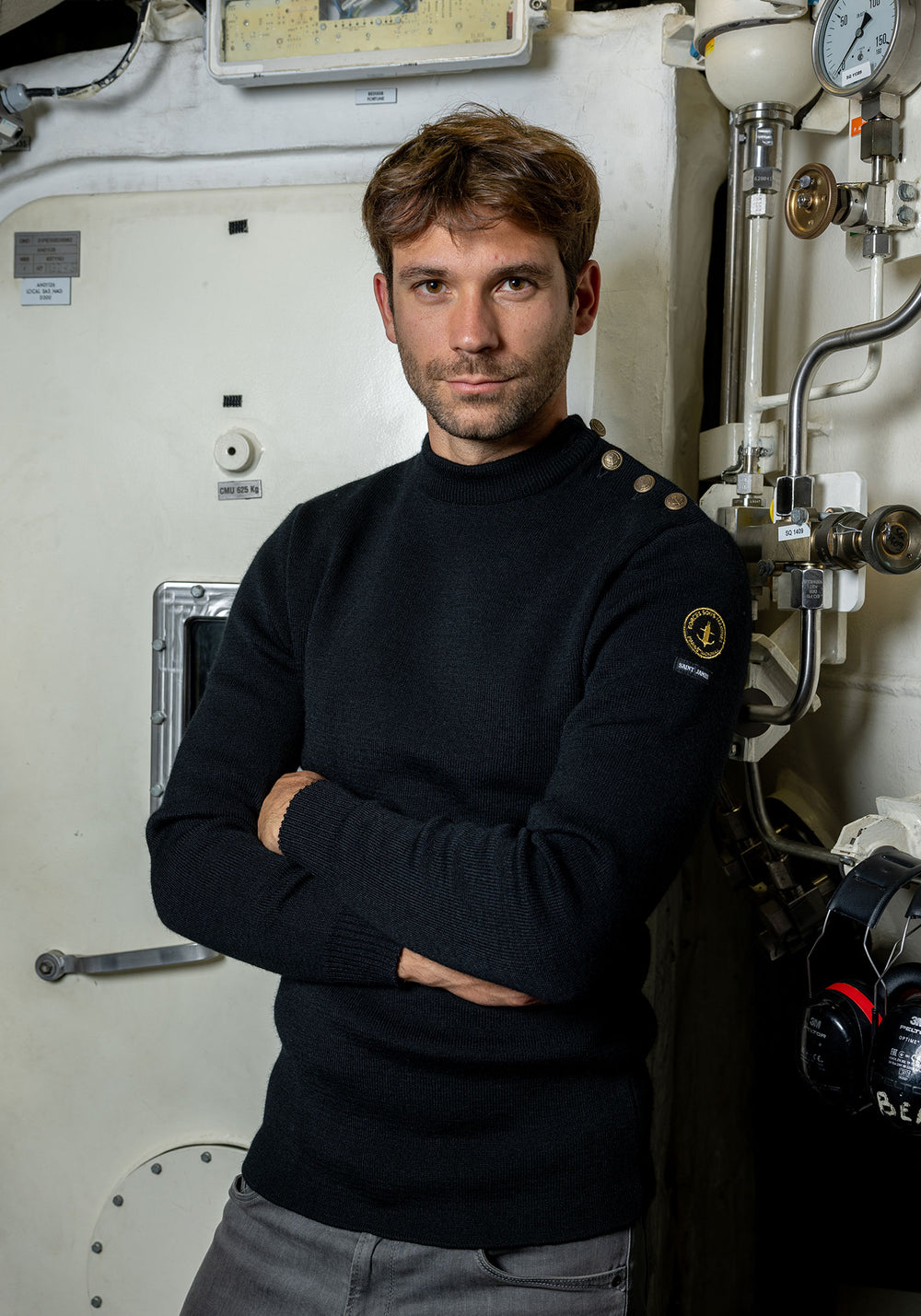 Jersey marinero Compas x Marina Nacional (NEGRO)