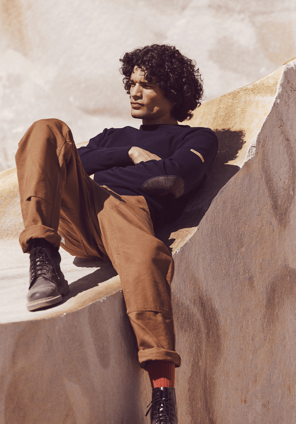 Jersey marinero Patrimoine con codos - SAINT JAMES x Atelier Tuffery (MARINE)