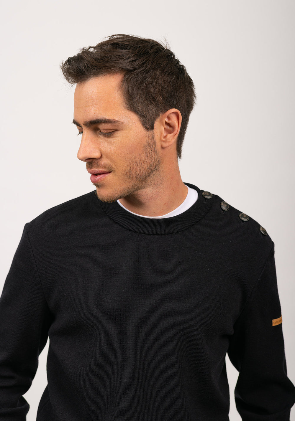 Jersey marinero Patrimoine con codos - SAINT JAMES x Atelier Tuffery (MARINE)