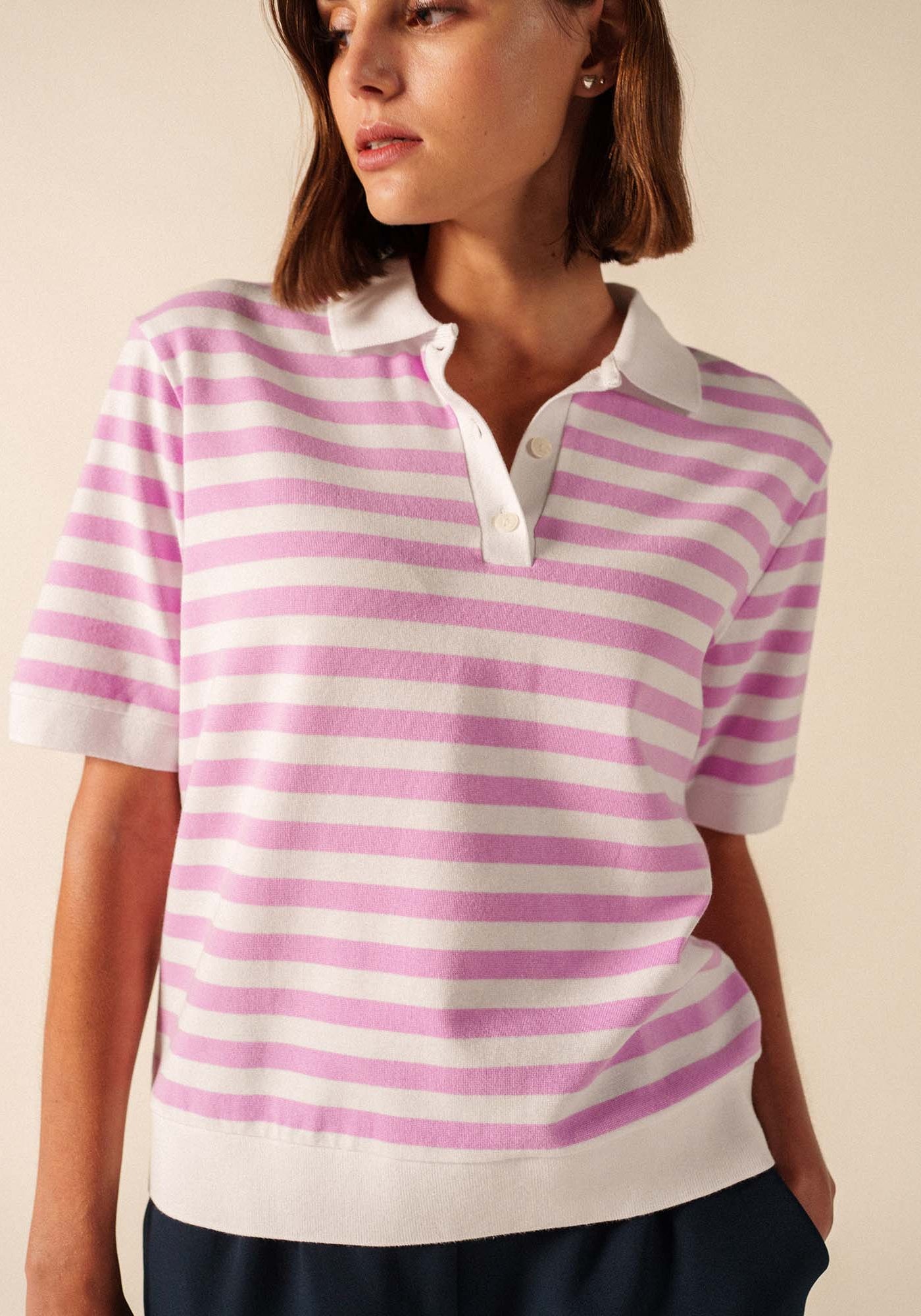 Polo Carola (BLANCO/NÁCAR)