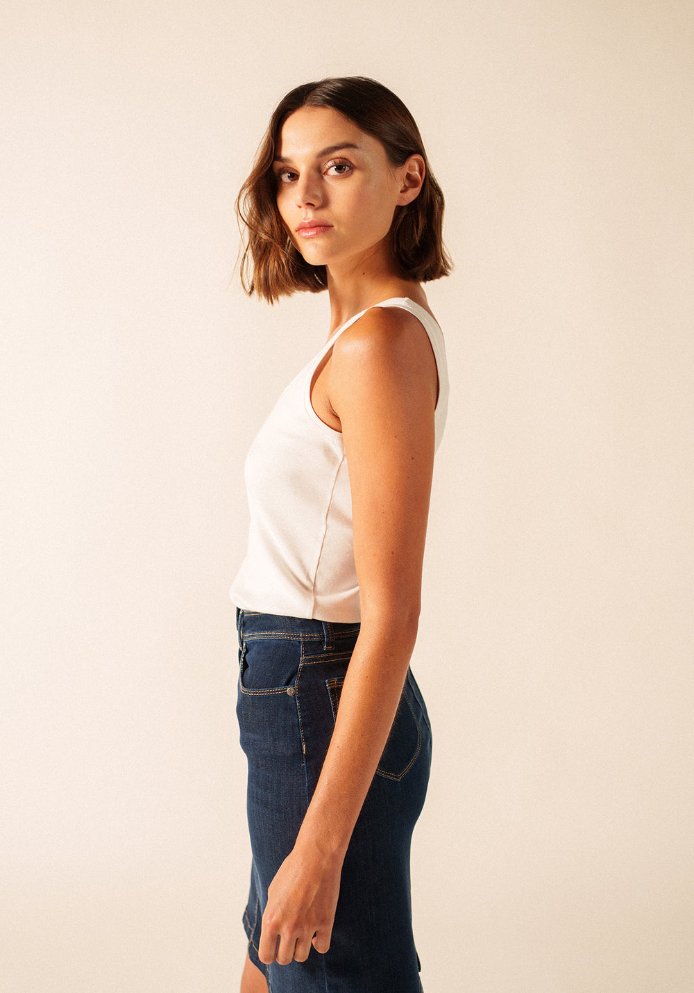 Top sin mangas Bastia (BLANCO)