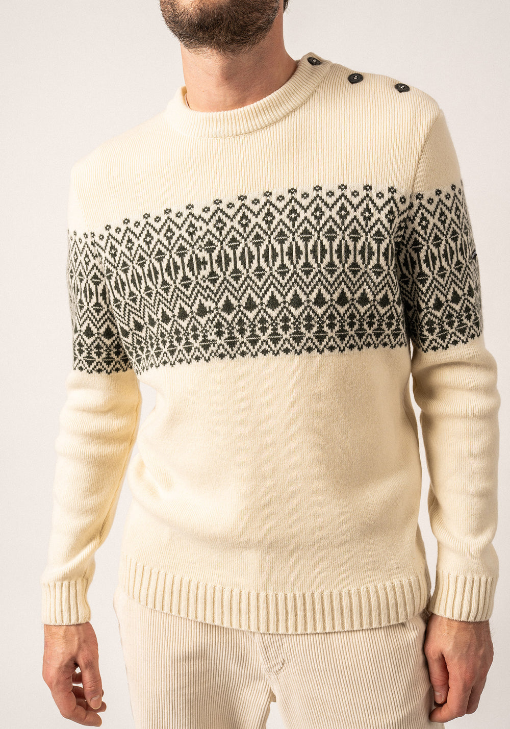 Jersey marinero Cancale Escapade (ECUME/VEGETAL)