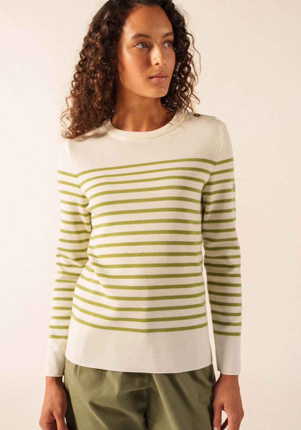 Jersey marinero Brégançon (BLANCO/ACEITE)