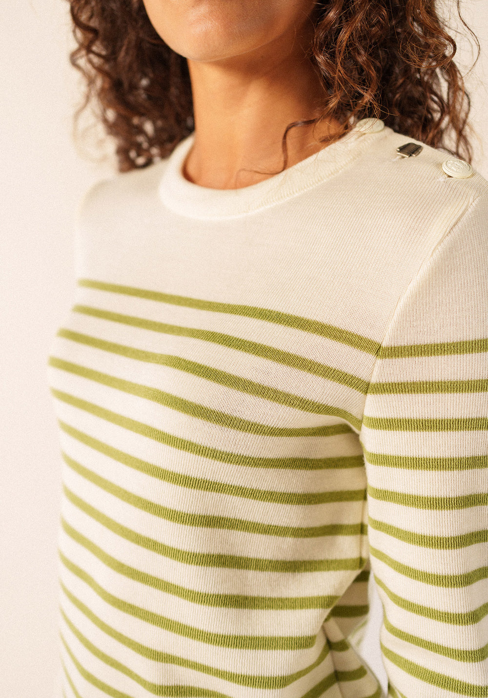 Jersey marinero Brégançon (BLANCO/ACEITE)