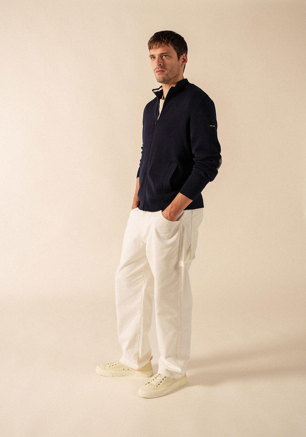 Rebeca con cremallera Equipage (AZUL MARINO)