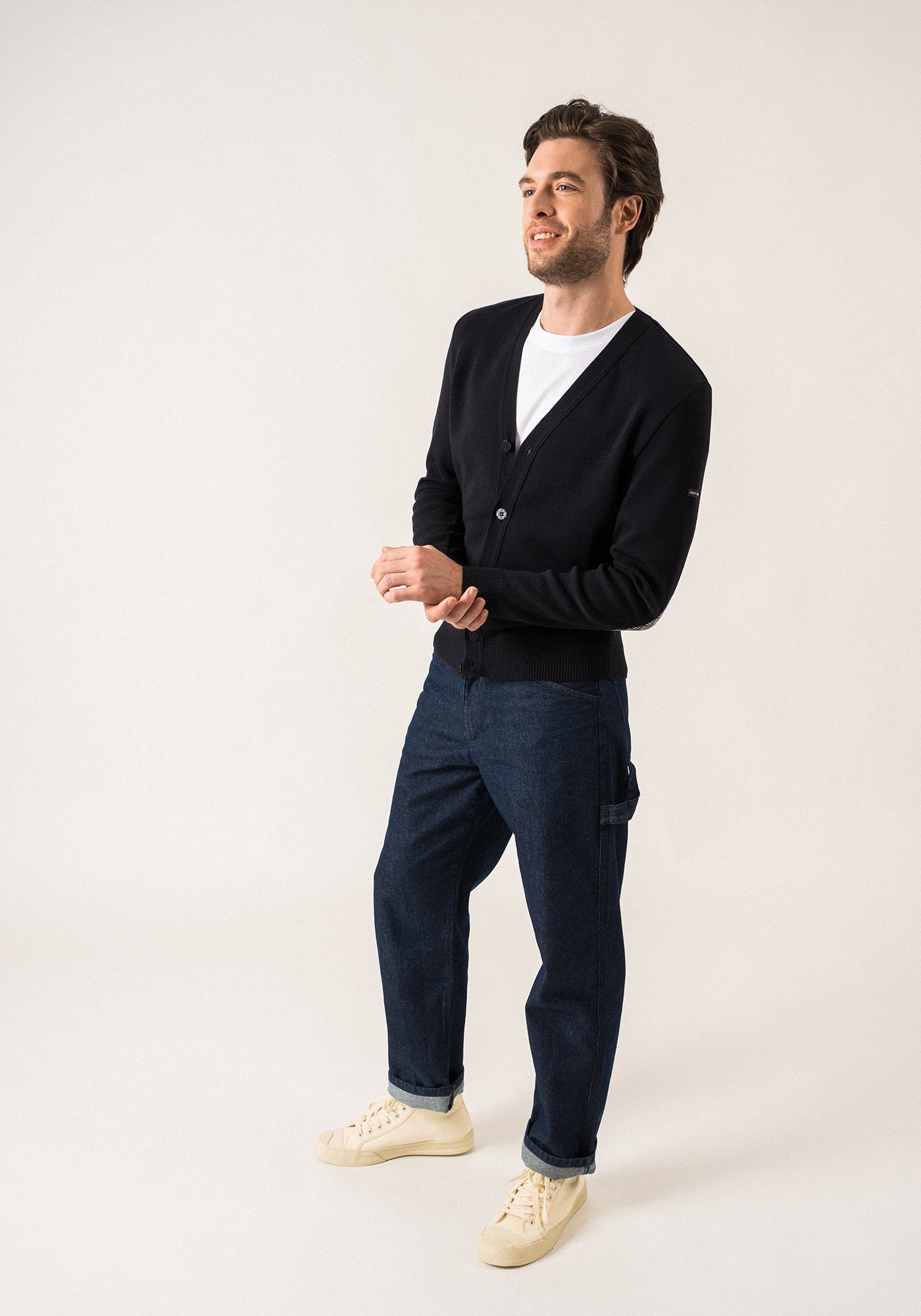 Cardigan Equipage (AZUL MARINO/ECUME)