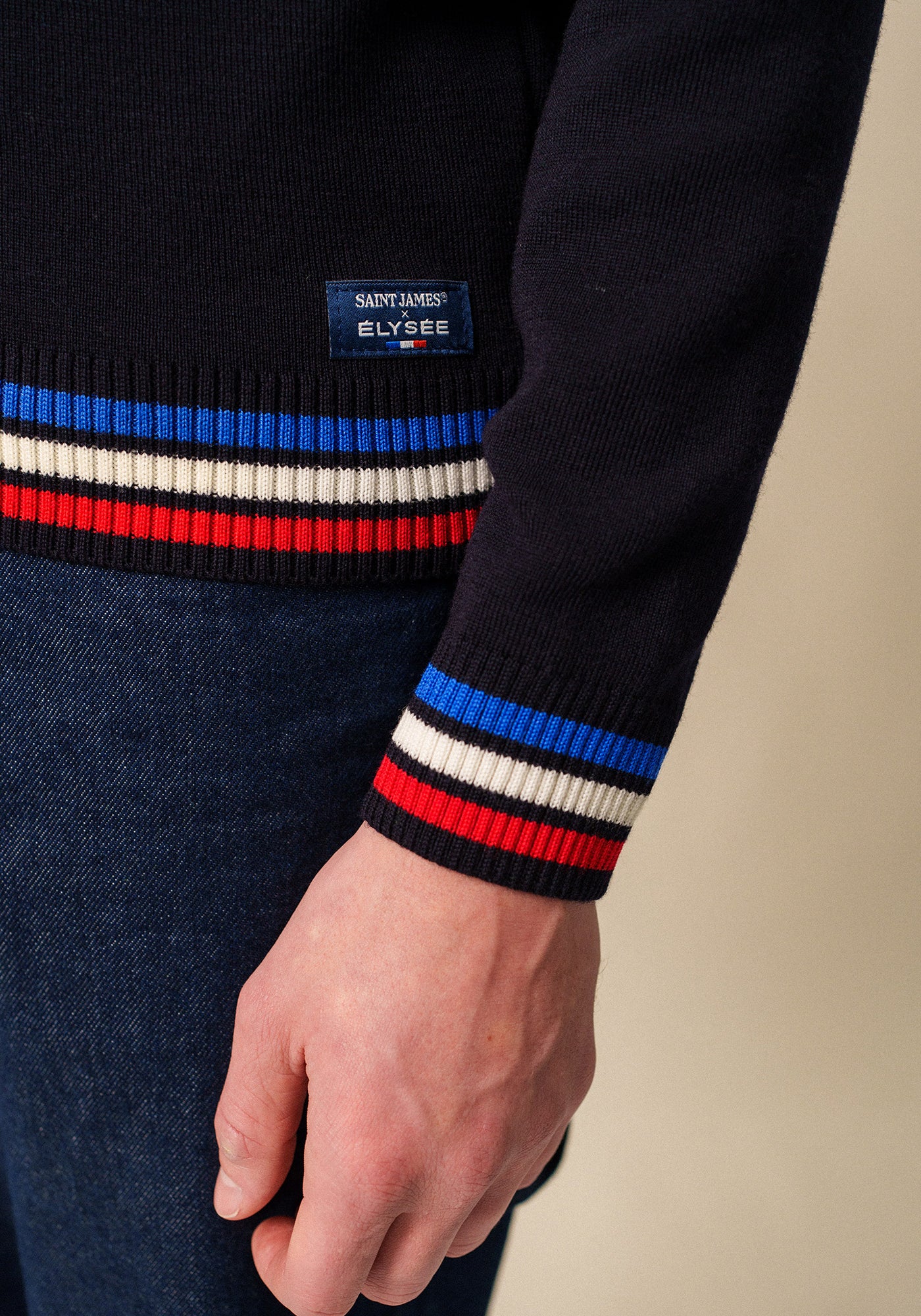 Rebeca tricolor x l'Elysée (NAVY/MULTICO)