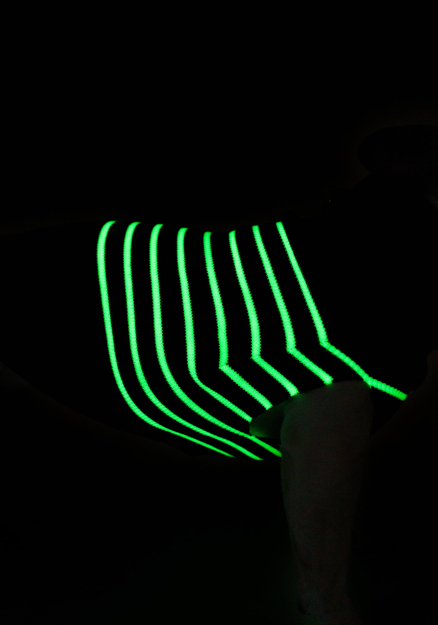 Glow-In-The-Dark Toutoupull - en lana (NAVY/PHOSPHORESCENT)