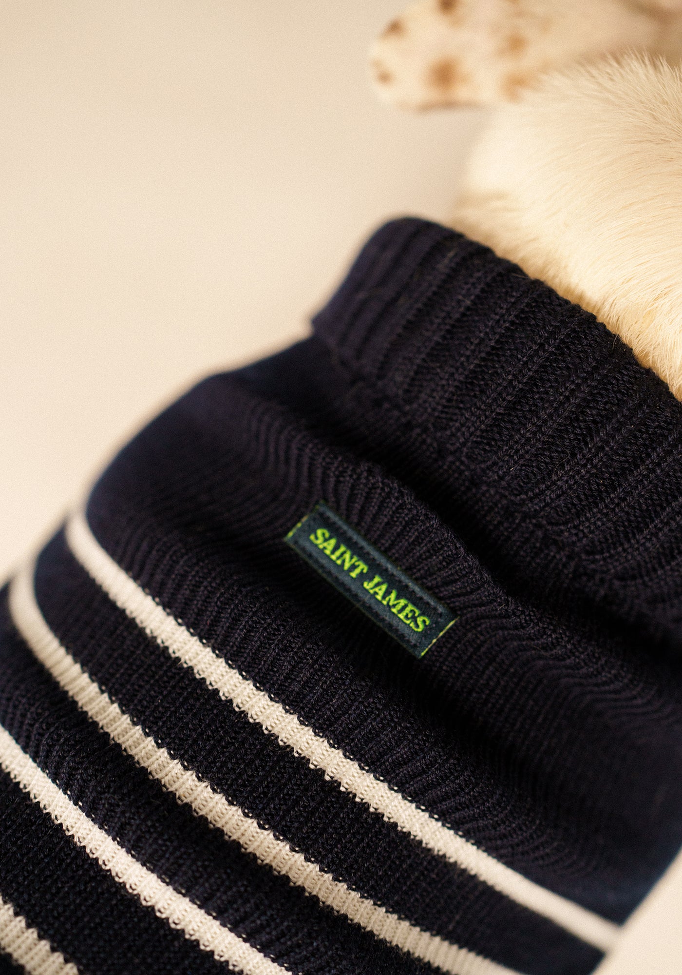 Glow-In-The-Dark Toutoupull - en lana (NAVY/PHOSPHORESCENT)