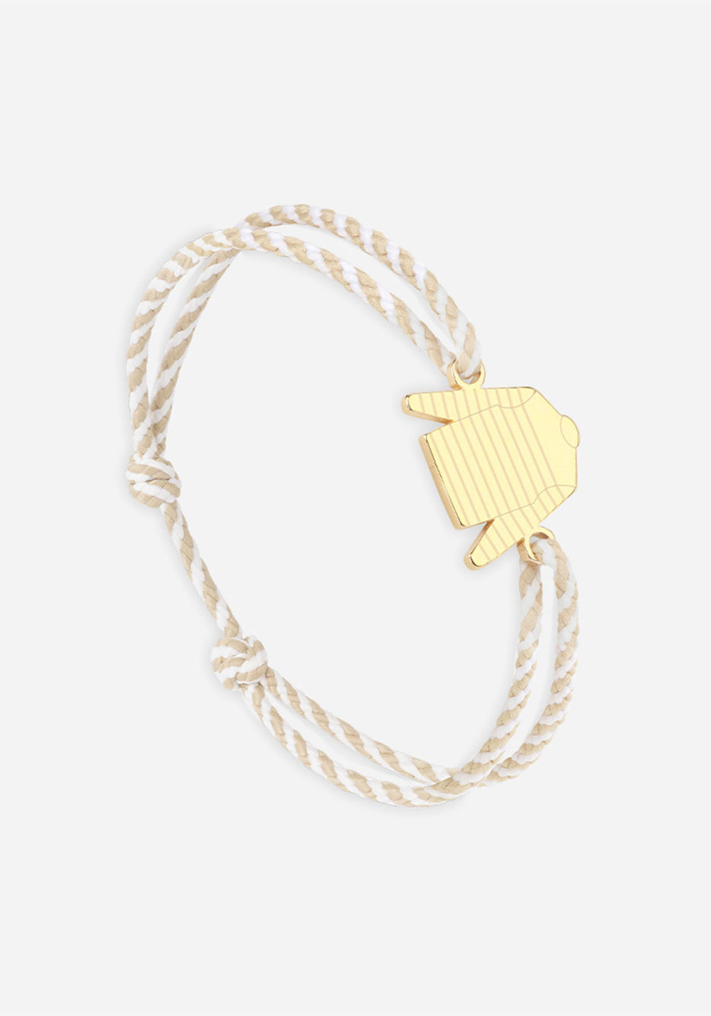 Pulsera camisa Bretin x Le Vent à la Française (OR/RAYE BLANC/BEIGE)