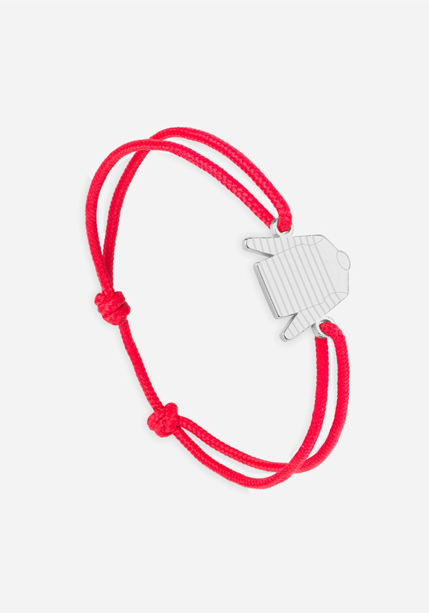 Pulsera camisa Bretin x Le Vent à la Française (PLATA/ROJO)