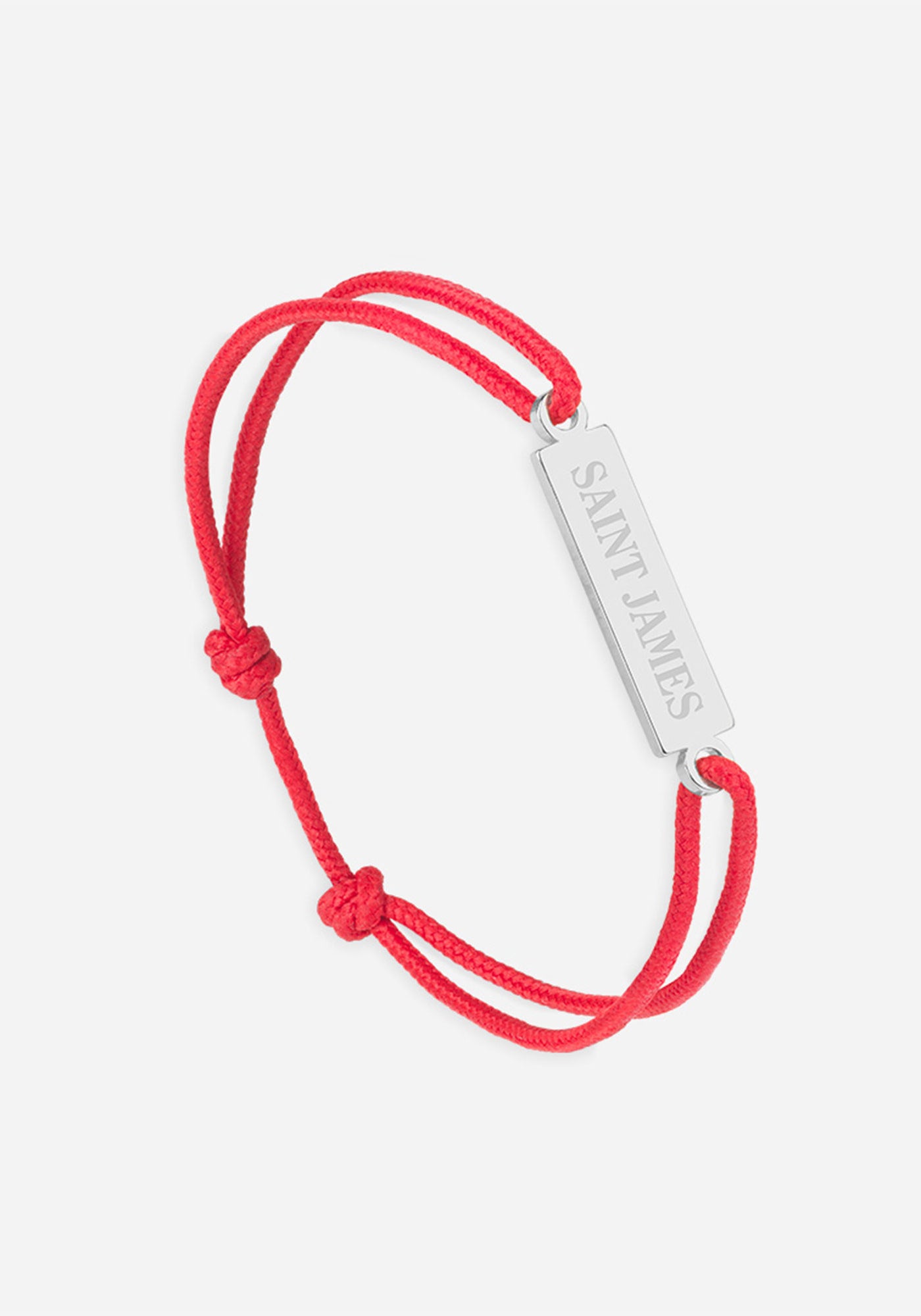 Pulsera con logotipo x Le Vent à la Française (PLATA/ROJO)