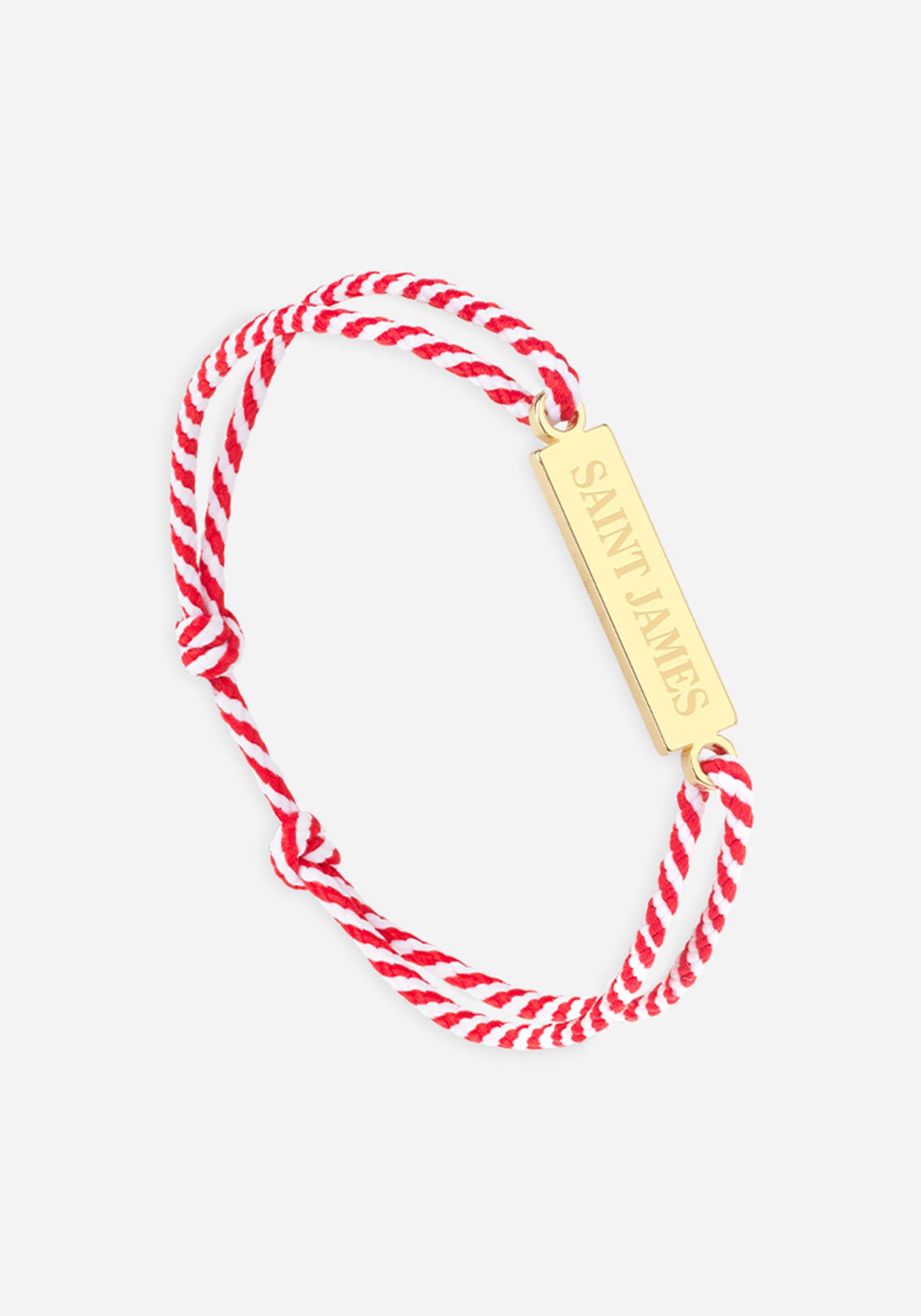 Pulsera con logotipo x Le Vent à la Française (ORO/RAYAS BLANCAS/ROJO)