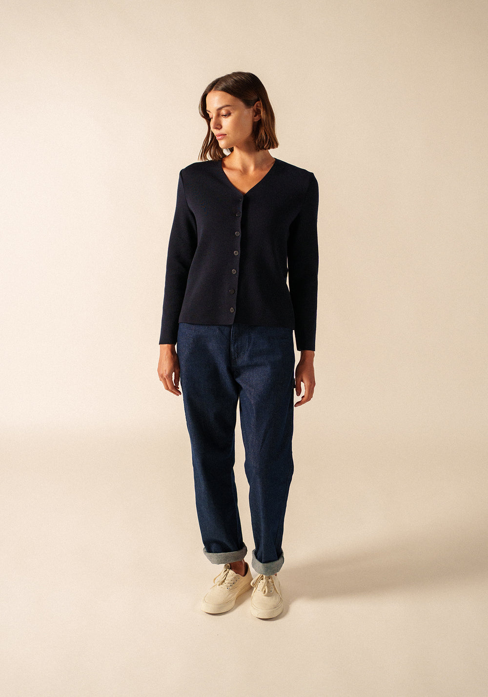 Brévands Cardigan Coderas (NAVY/NORMANDIE)