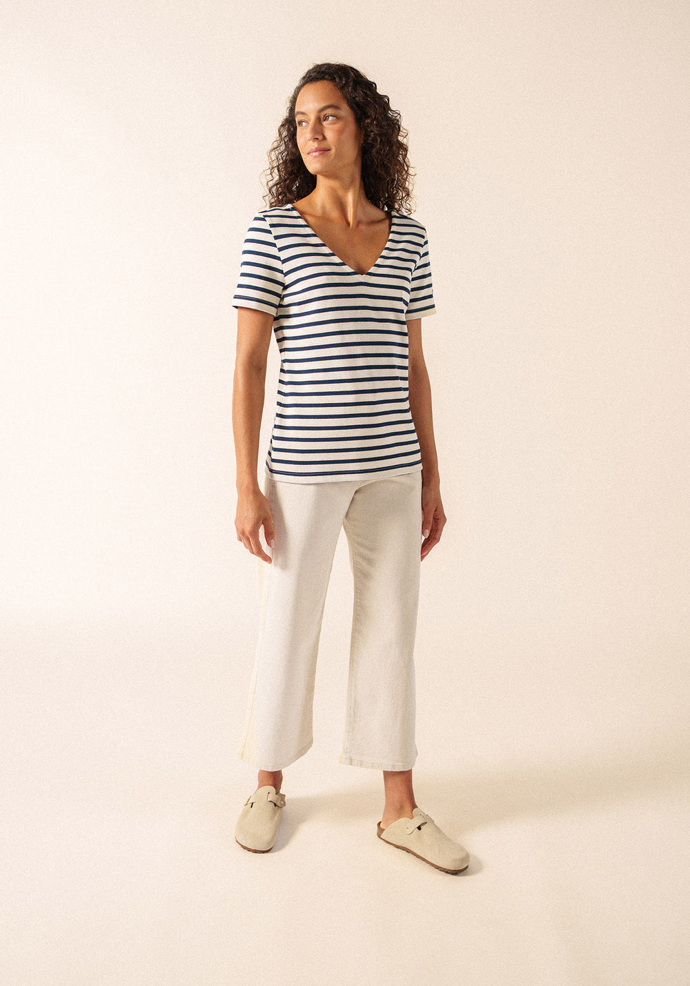 Camiseta Agon (ECRU/MARINE)