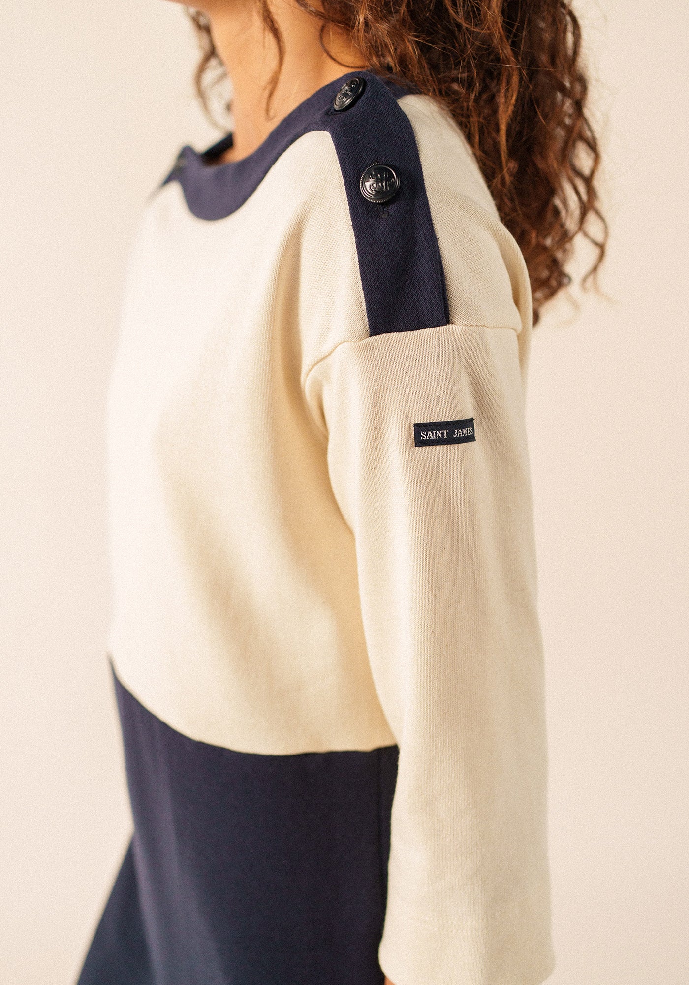 Vestido Dali x Isabelle Ballu (AZUL MARINO/ECRU)