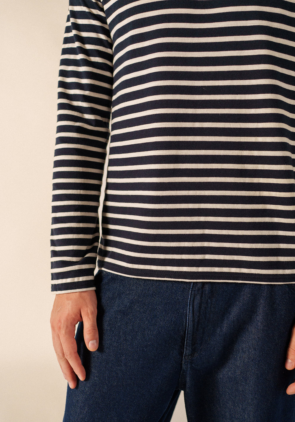 Glow-In-The-Dark Minquiers Striped Sailor Shirt - en algodón (NAVY/PHOSPHORESCENT)