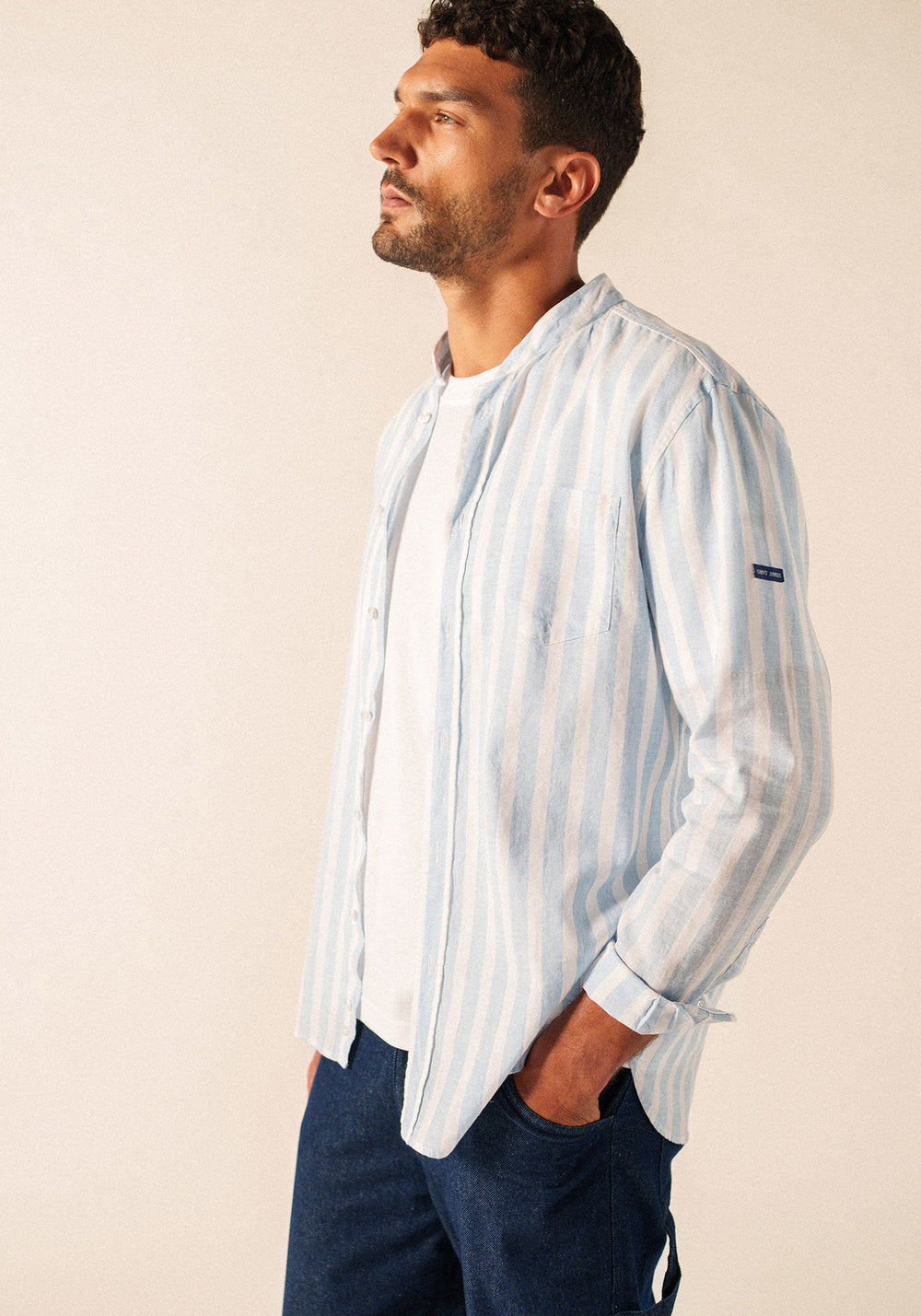 Camisa Liam (BLANCO/AZUL)