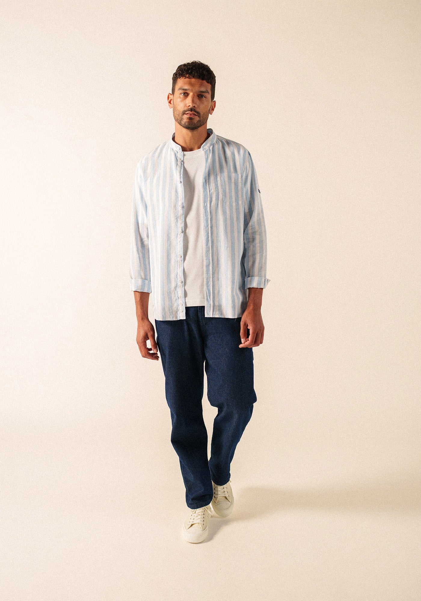 Camisa Liam (BLANCO/AZUL)