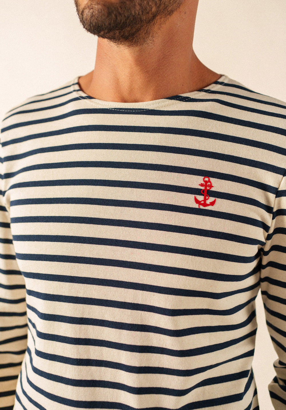 Camisa de rayas Frégate Sailor x Marine nationale (ECRU/MARINE)