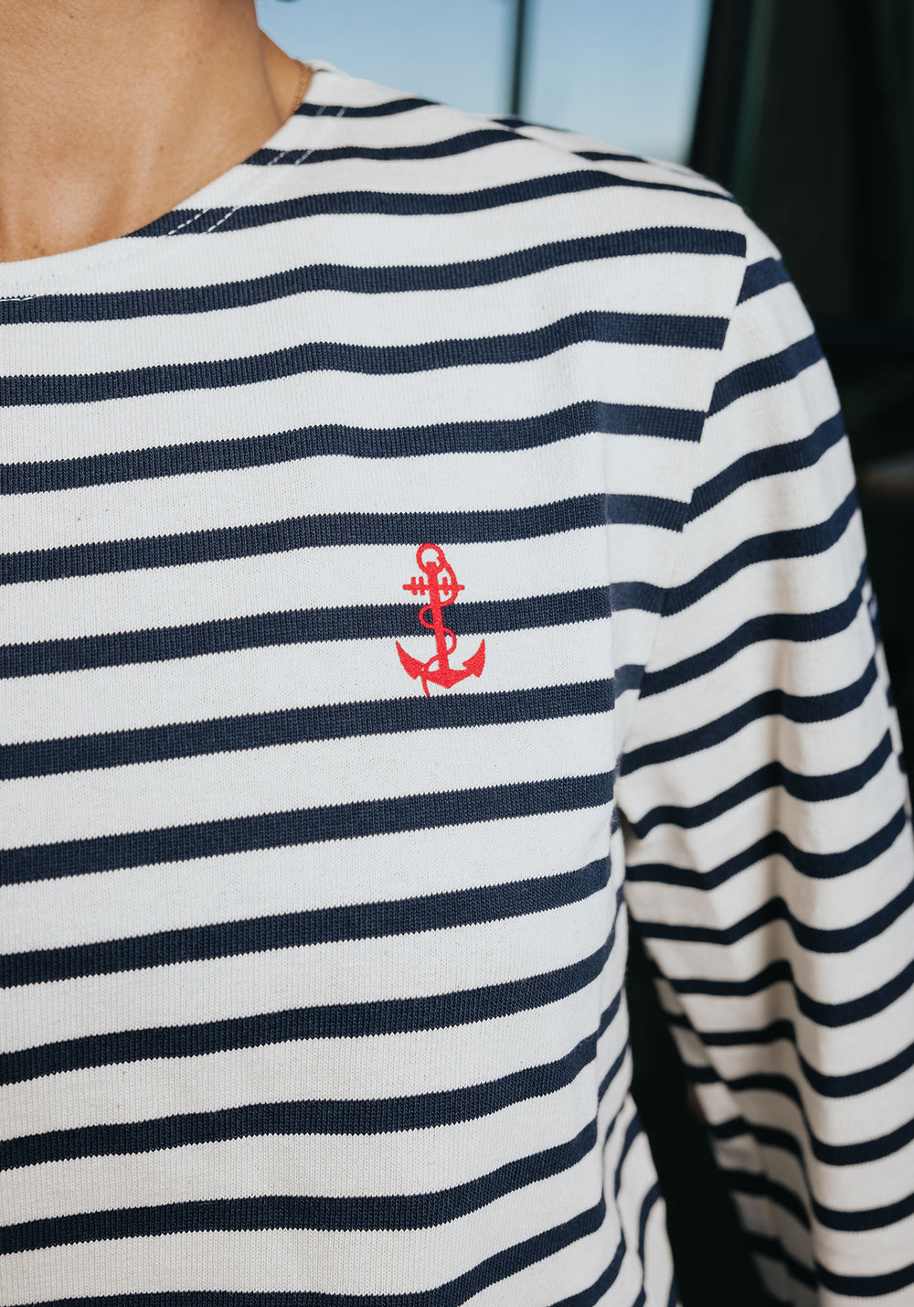 Camisa de rayas Frégate Sailor x Marine nationale (ECRU/MARINE)