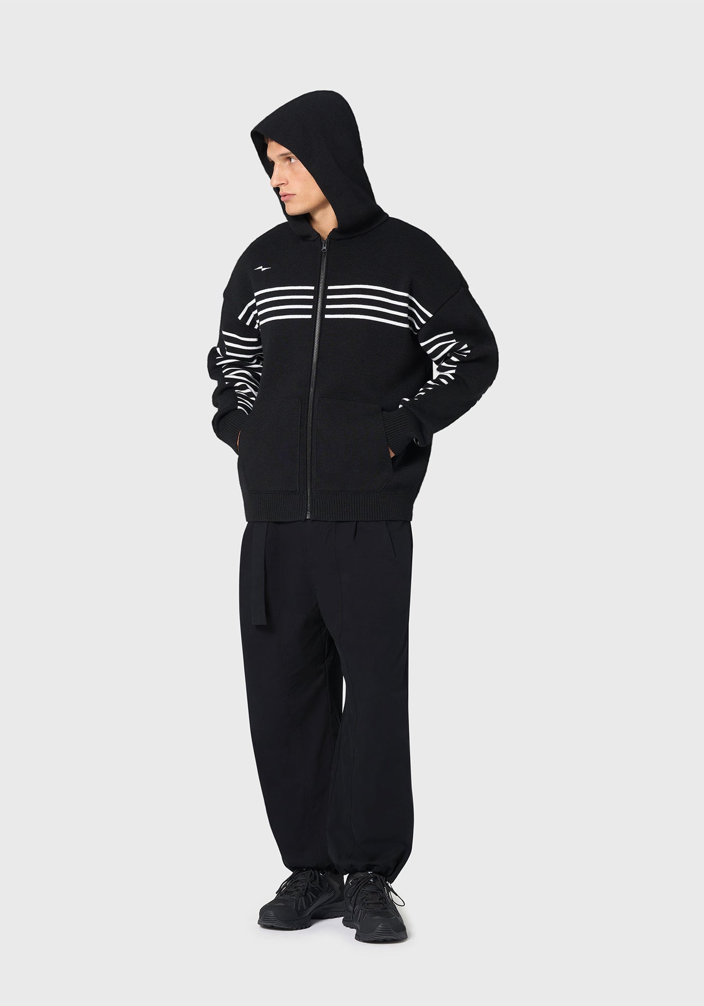 Sudadera con capucha Kobourg - SAINT JAMES x AVNIER (NOIR)