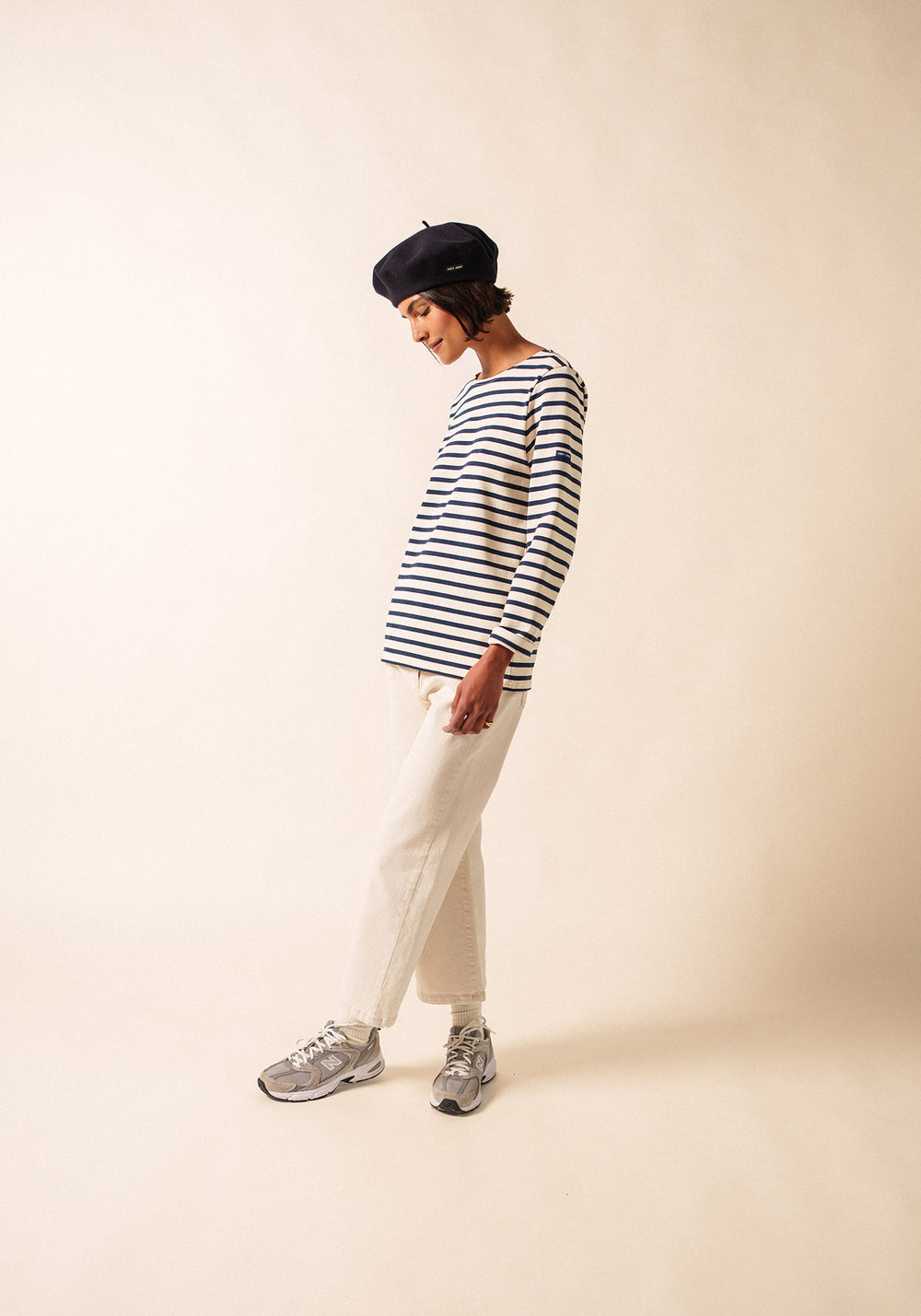 Camisa Méridien Breton (ECRU/MARINE)