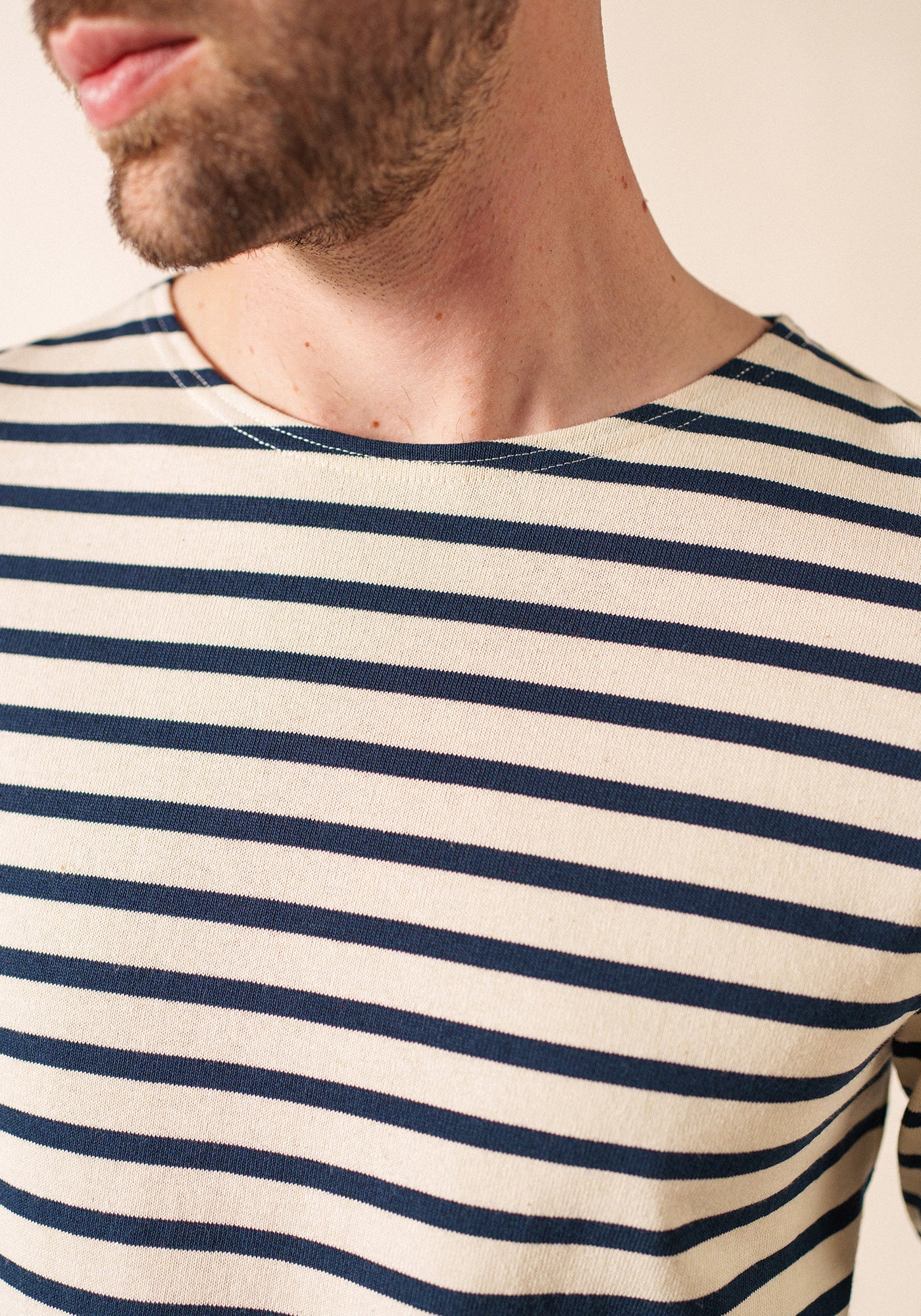 Camisa Méridien Breton (ECRU/MARINE)