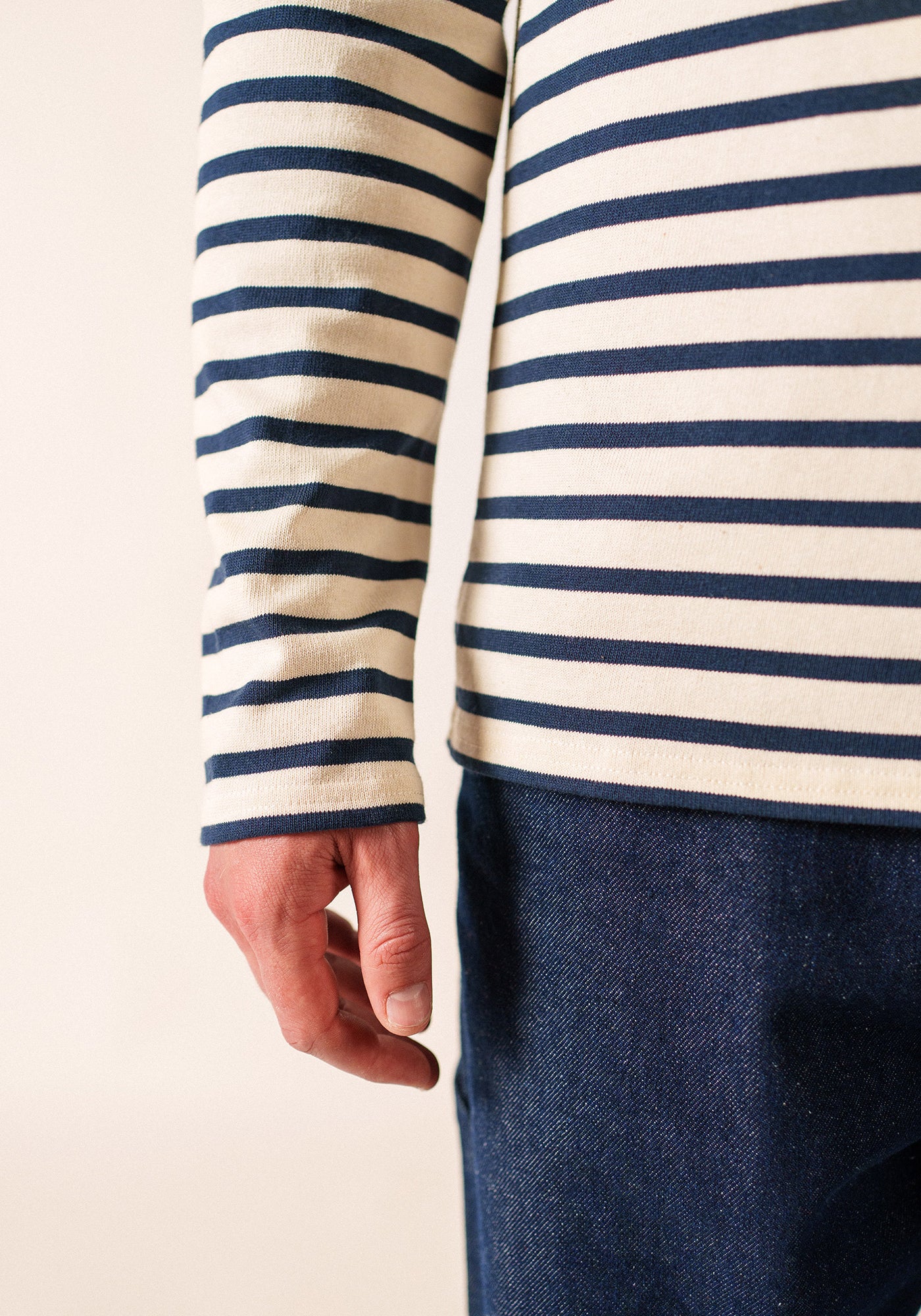 Camisa Méridien Breton (ECRU/MARINE)