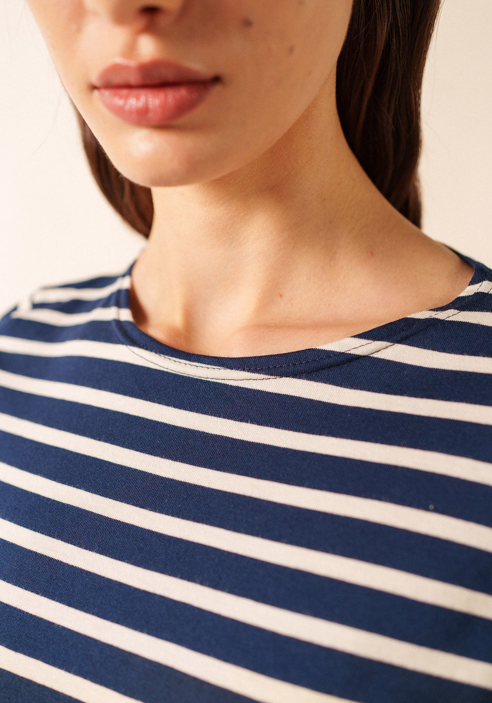 Camisa Etrille Breton (MARINA/ECRU)