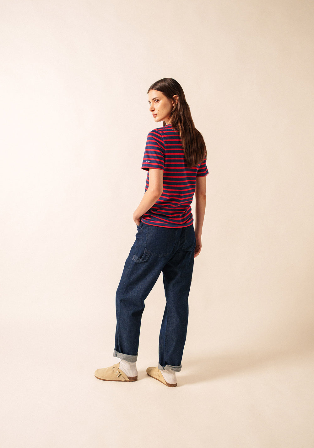 Camisa bretona levantina (MARINA/TULIPÁN)