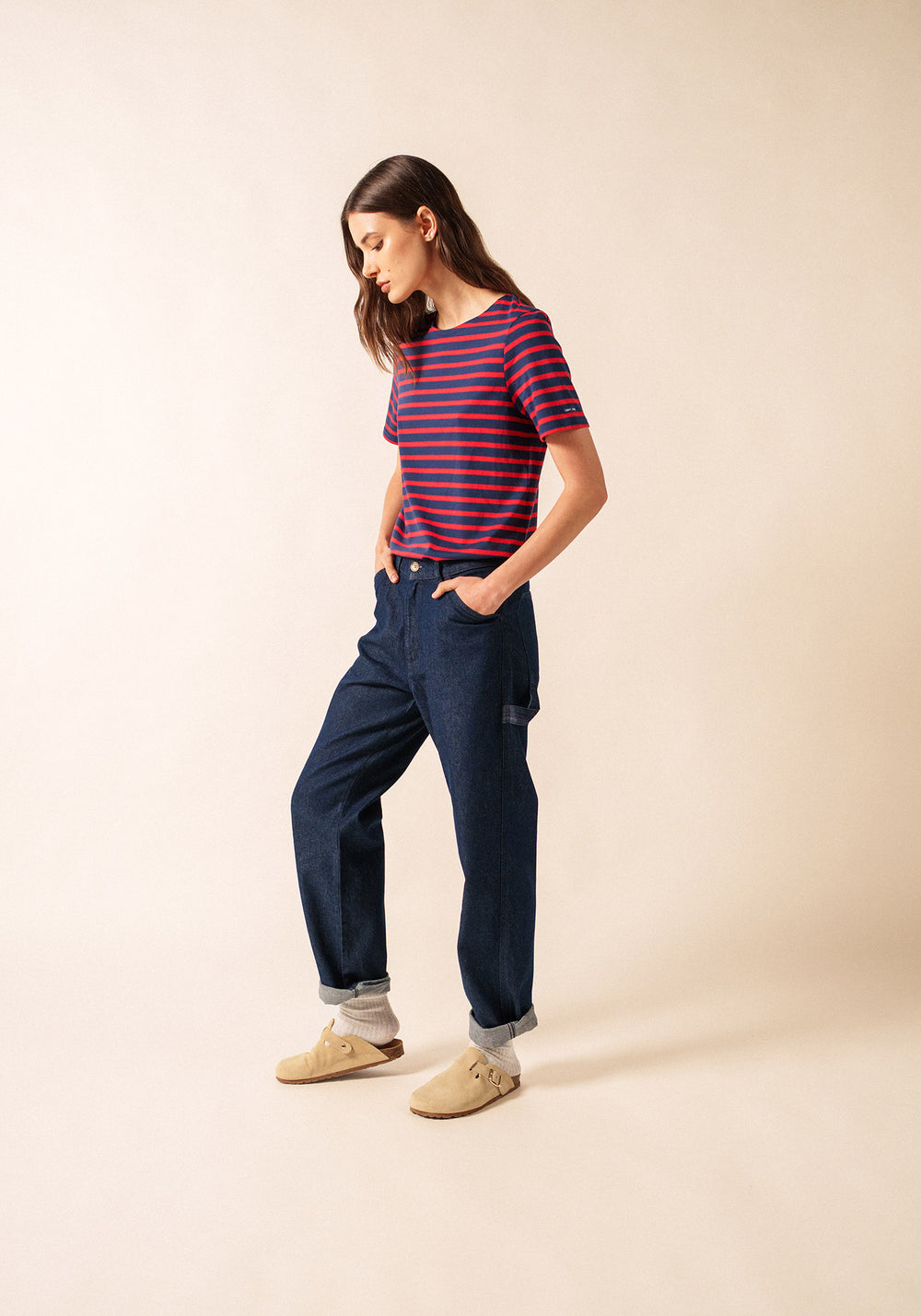 Camisa bretona levantina (MARINA/TULIPÁN)