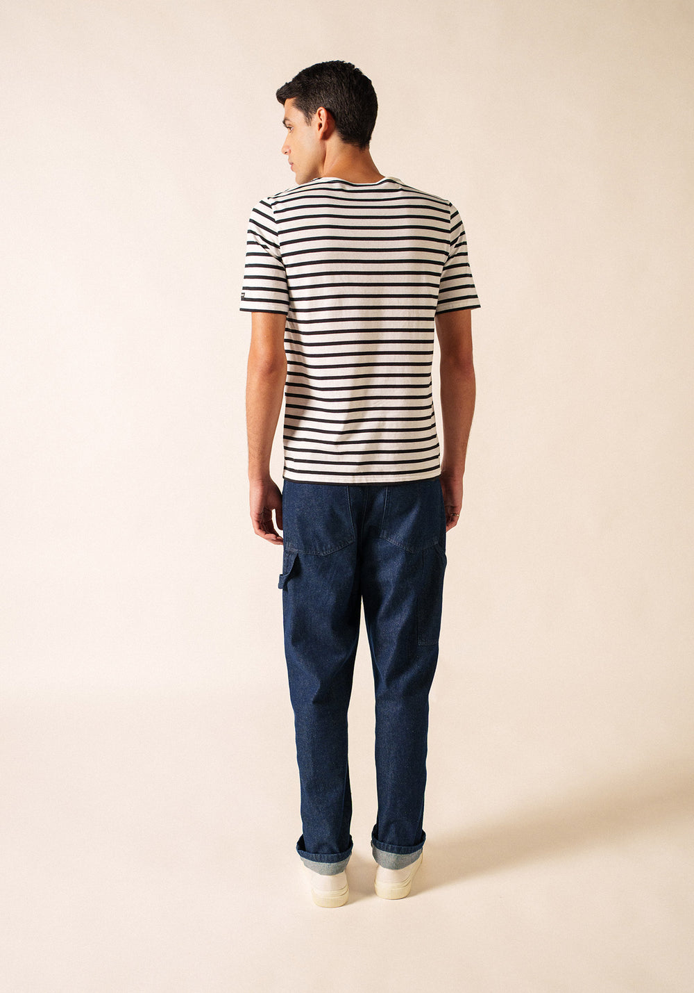 Camisa bretona levantina (NEIGE/NOIR)